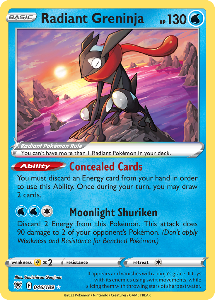 Radiant Greninja - 046/189 - holofoil - Astral Radiance
