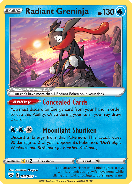 Radiant Greninja - 046/189 - holofoil - Astral Radiance
