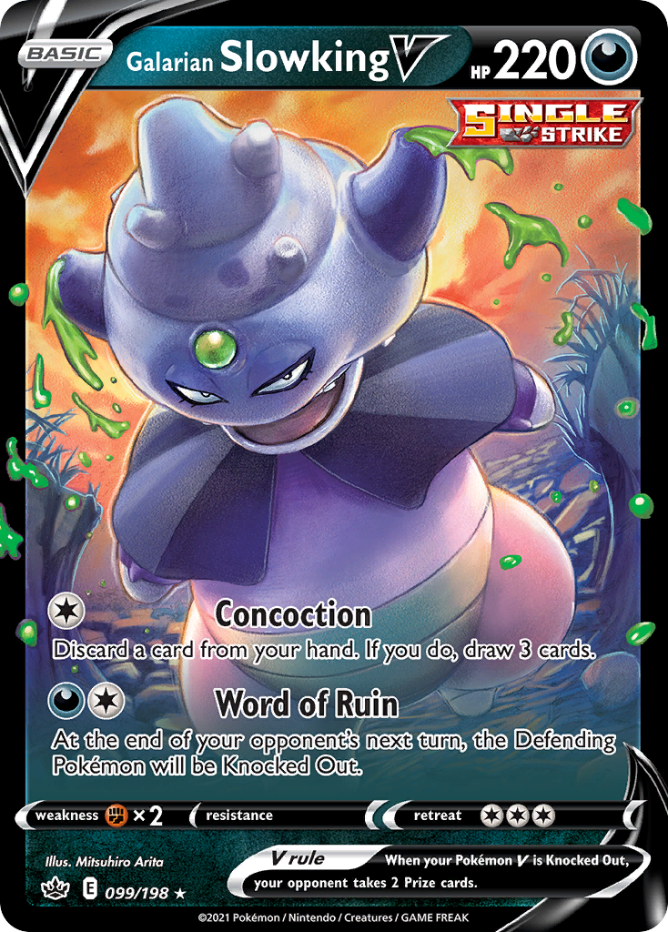 Galarian Slowking V - 099/198 - holofoil - Chilling Reign
