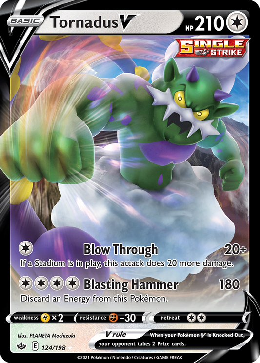 Tornadus V - 124/198 - holofoil - Chilling Reign