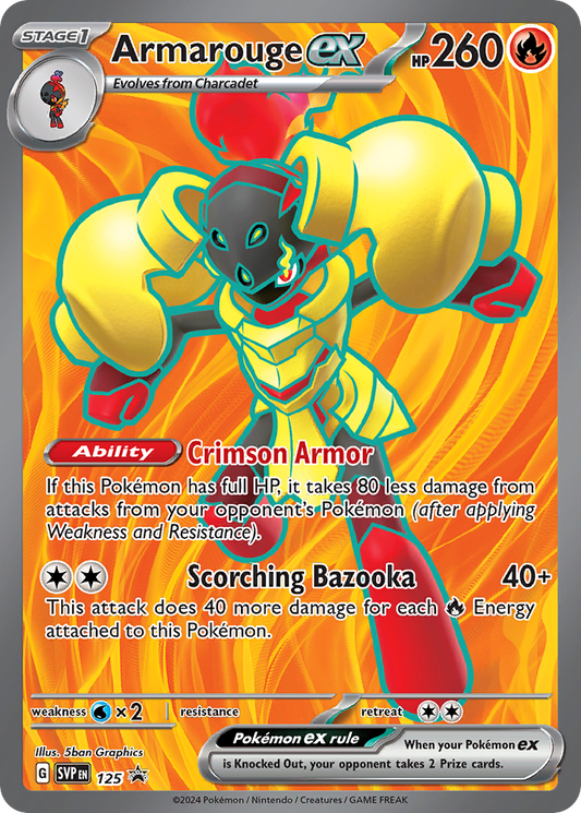 Armarouge ex - 125/224 - holofoil - Scarlet & Violet Black Star Promos