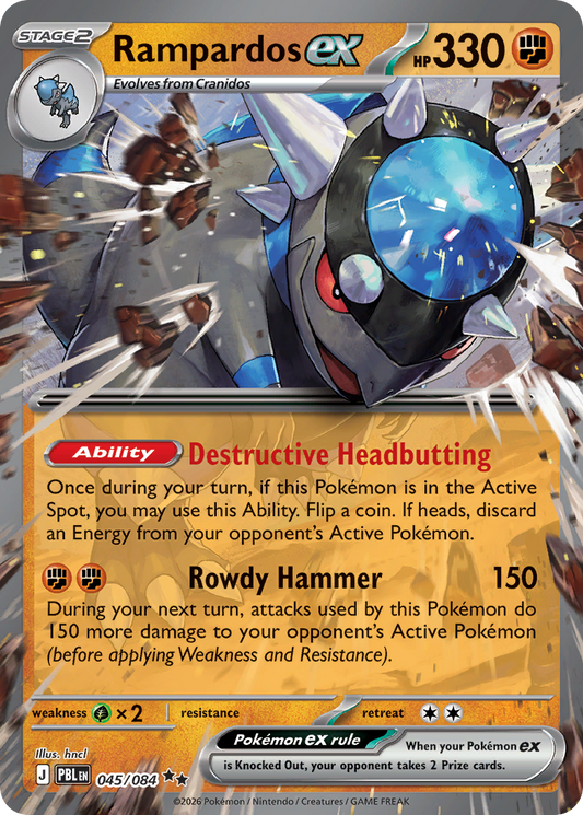 Rampardos ex - 045/084 - holofoil - Pitch Black