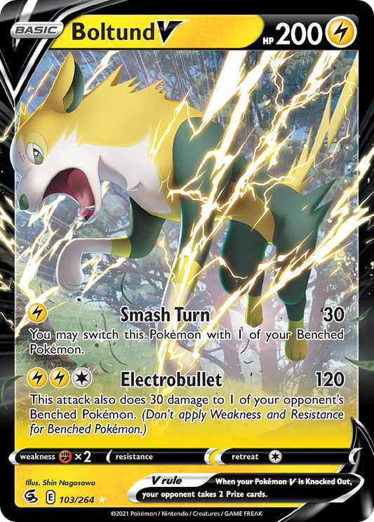 Boltund V - 103/264 - holofoil - Fusion Strike