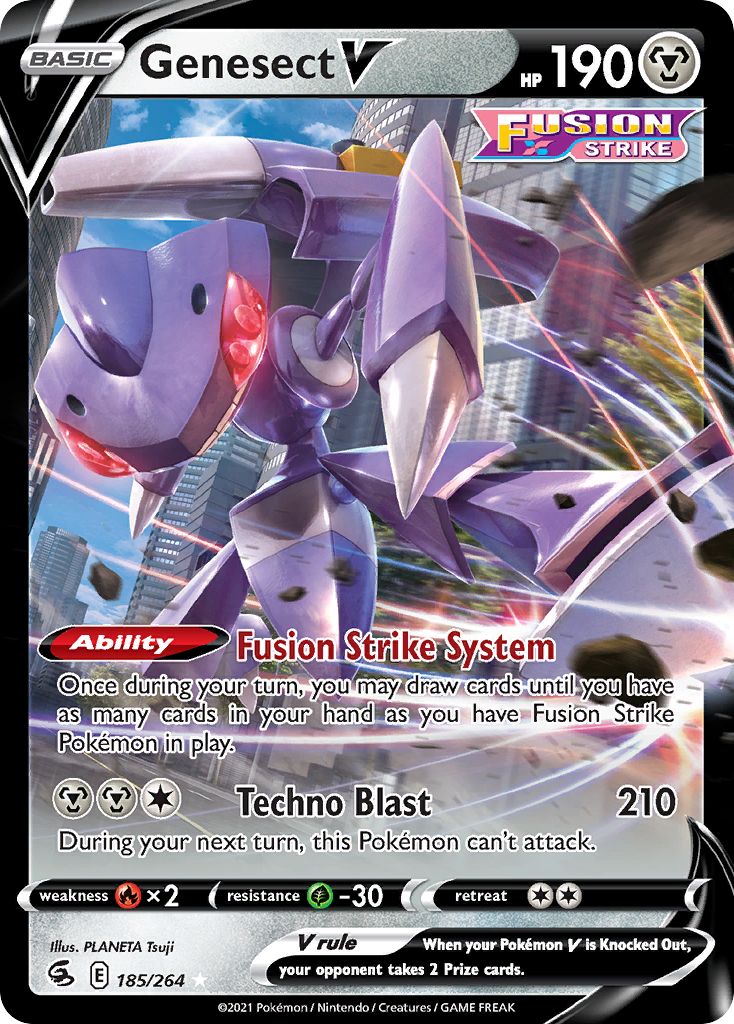 Genesect V - 185/264 - holofoil - Fusion Strike