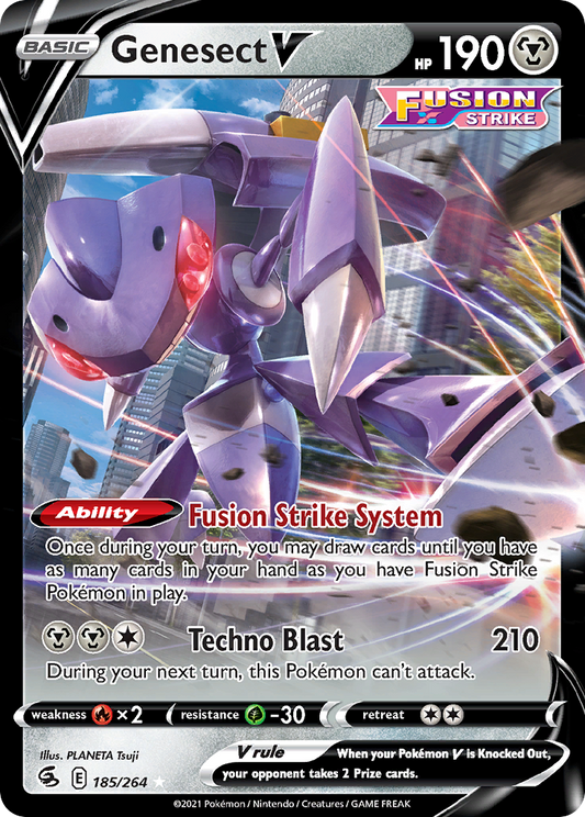 Genesect V - 185/264 - holofoil - Fusion Strike