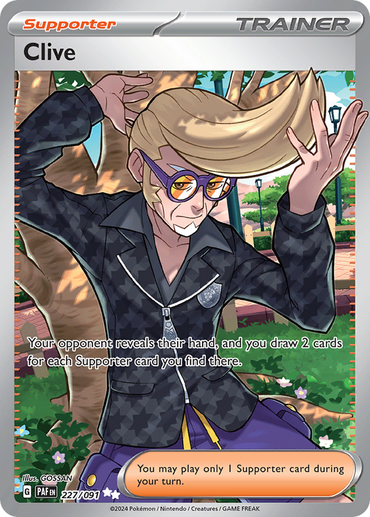 Clive - 227/091 - holofoil - Paldean Fates