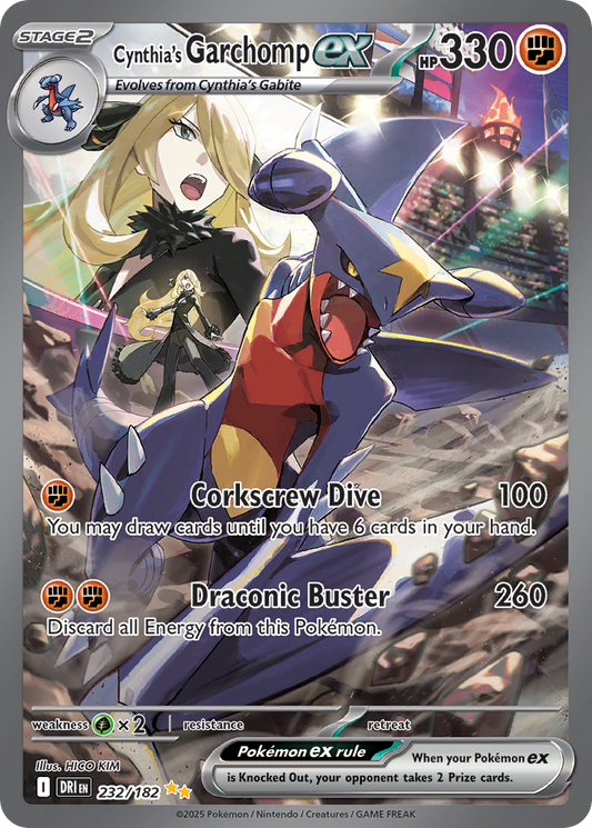 Cynthia's Garchomp ex - 232/182 - holofoil - Destined Rivals