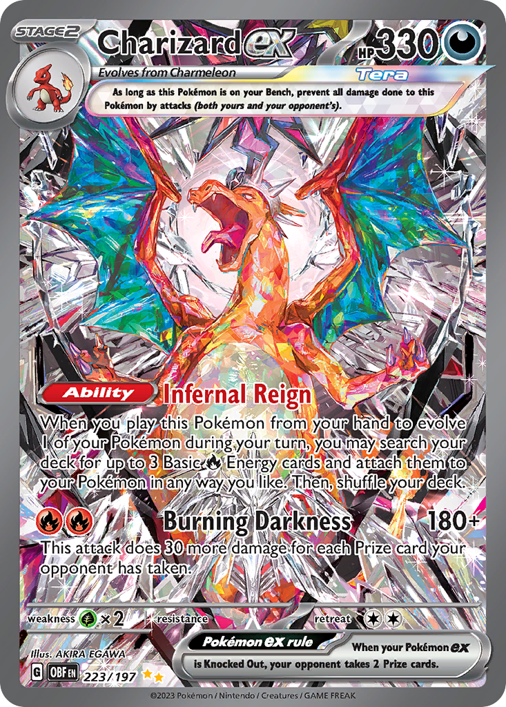 Charizard ex - 223/197 - holofoil - Obsidian Flames