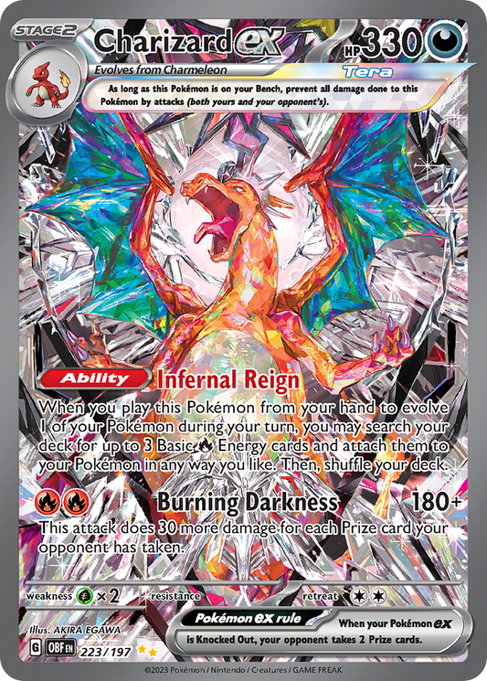 Charizard ex - 223/197 - holofoil - Obsidian Flames
