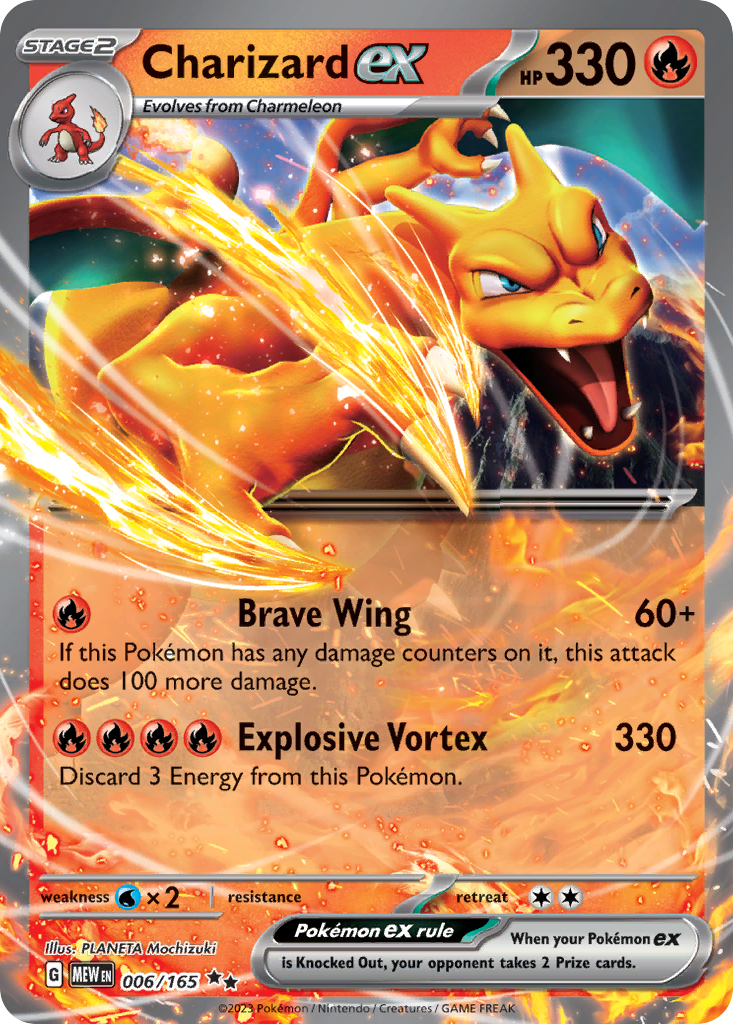 Charizard ex - 006/165 - holofoil - 151