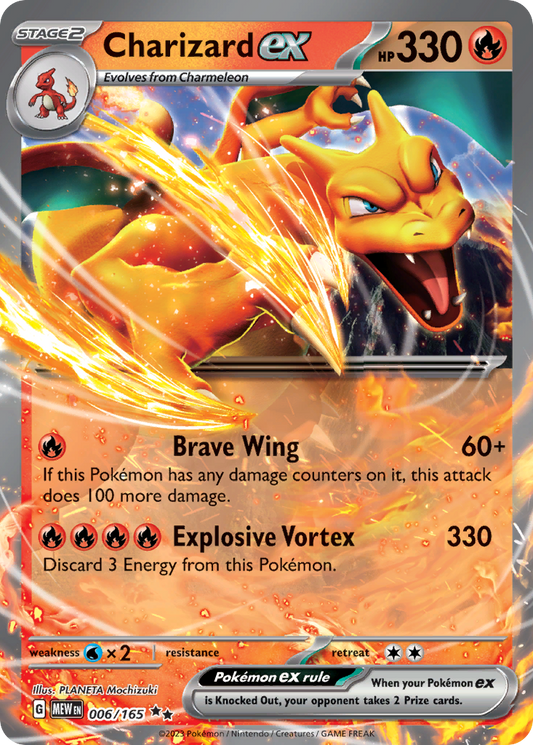 Charizard ex - 006/165 - holofoil - 151