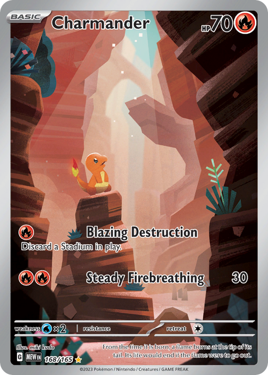 Charmander - 168/165 - holofoil - 151