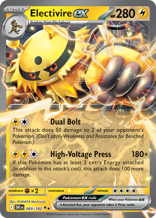 Electivire ex - 069/182 - holofoil - Destined Rivals