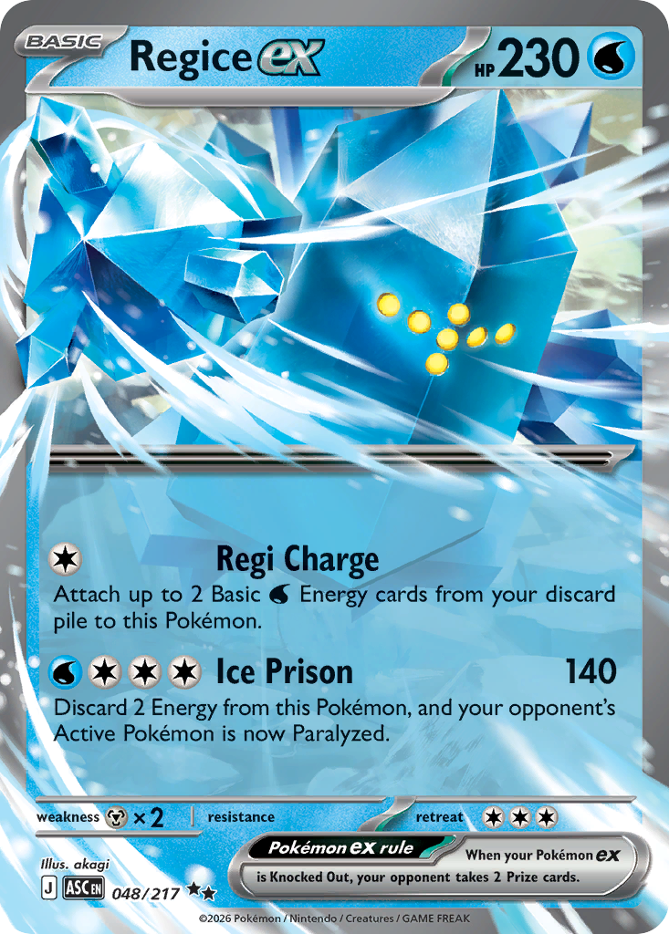 Regice ex - 048/217 - holofoil - Ascended Heroes