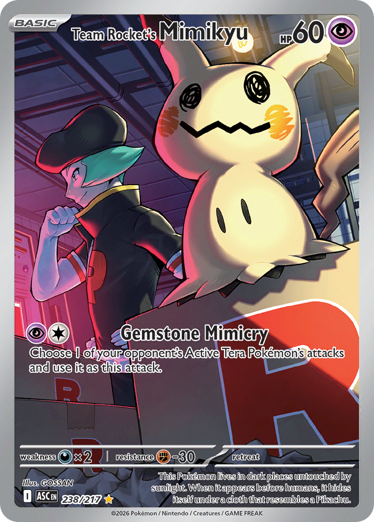 Team Rocket's Mimikyu - 238/217 - holofoil - Ascended Heroes