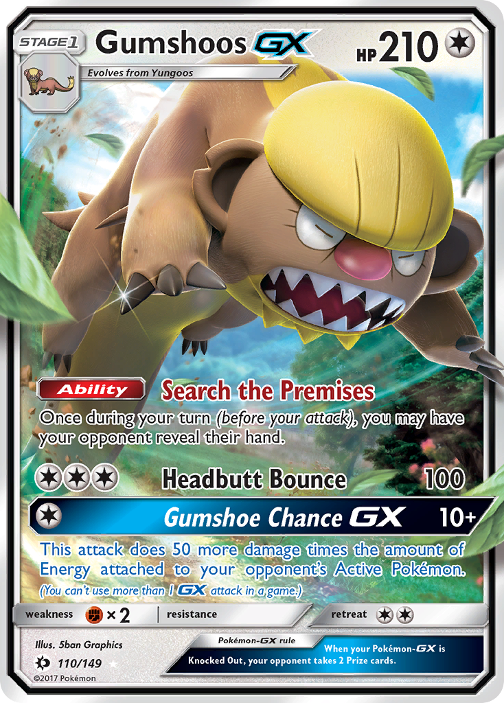 Gumshoos-GX - 110/149 - holofoil - Sun & Moon
