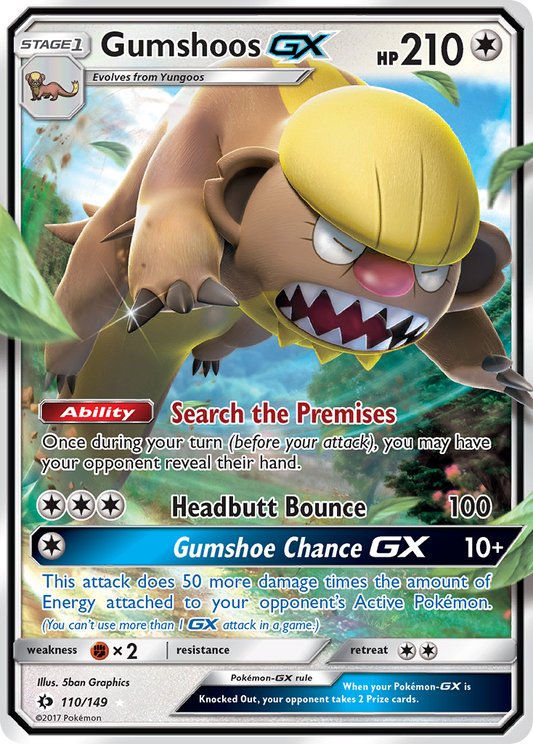 Gumshoos-GX - 110/149 - holofoil - Sun & Moon