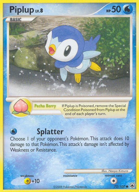 Piplup - 72/100 - snowflakeStamp - Majestic Dawn