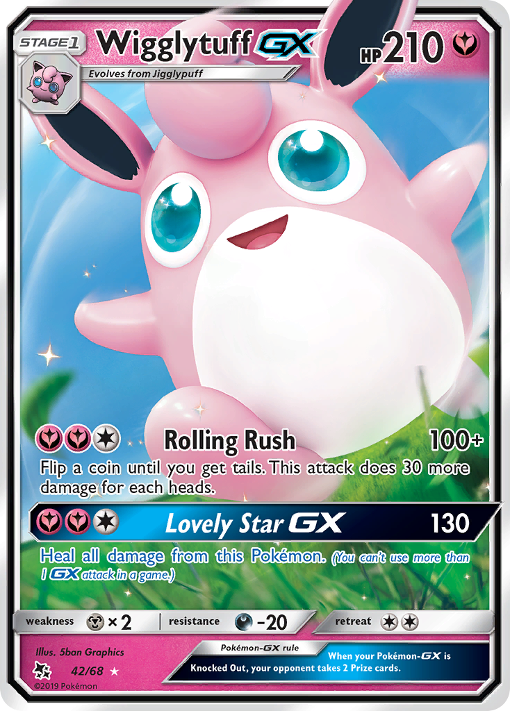 Wigglytuff-GX - 42/68 - holofoil - Hidden Fates