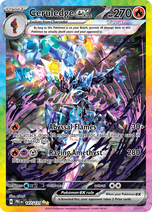 Ceruledge ex - 147/131 - holofoil - Prismatic Evolutions