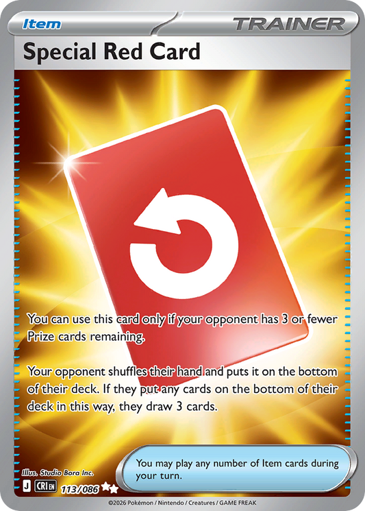 Special Red Card - 113/086 - holofoil - Chaos Rising