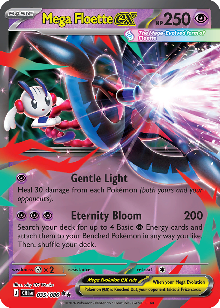 Mega Floette ex - 035/086 - holofoil - Chaos Rising