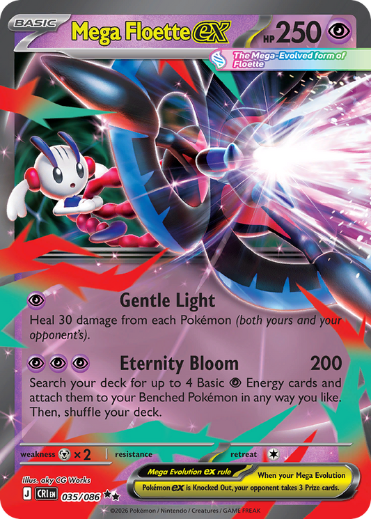 Mega Floette ex - 035/086 - holofoil - Chaos Rising