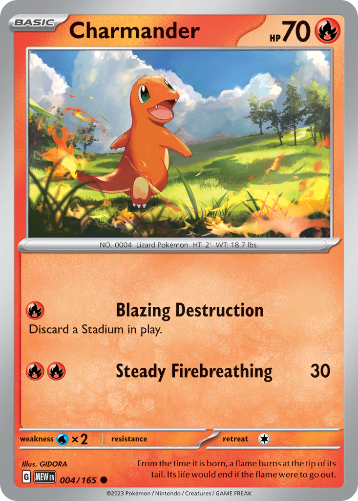Charmander - 004/165 - gamestopStamp - 151