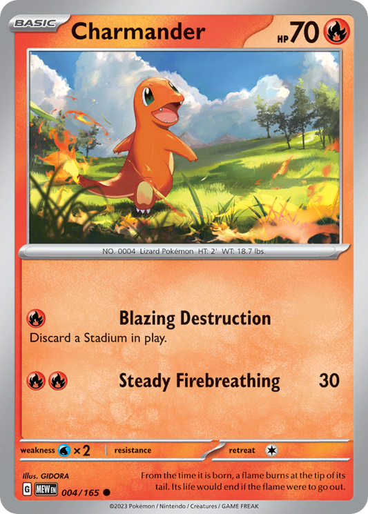 Charmander - 004/165 - gamestopStamp - 151