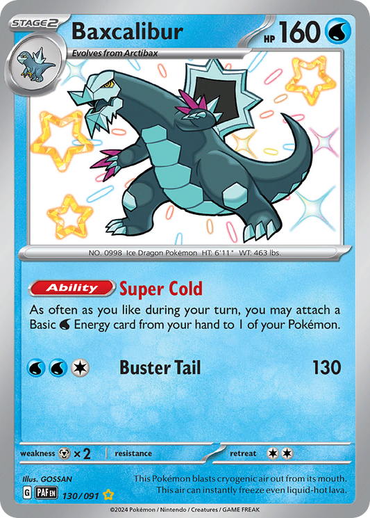 Baxcalibur - 130/091 - holofoil - Paldean Fates
