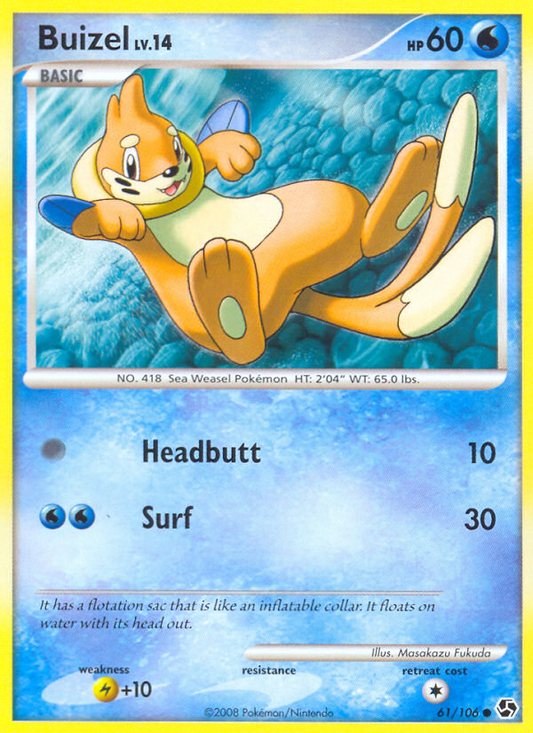 Buizel - 61/106 - snowflakeStamp - Great Encounters