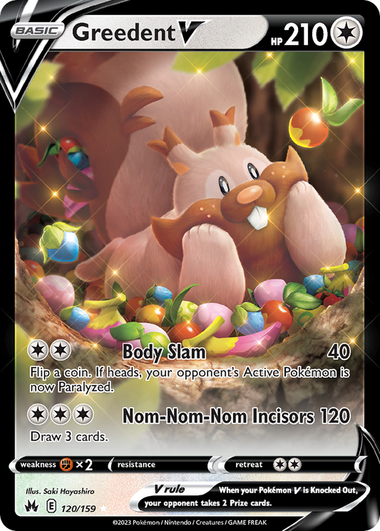 Greedent V - 120/159 - holofoil - Crown Zenith