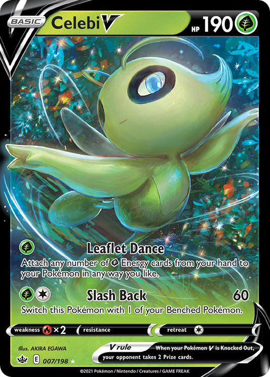 Celebi V - 007/198 - holofoil - Chilling Reign