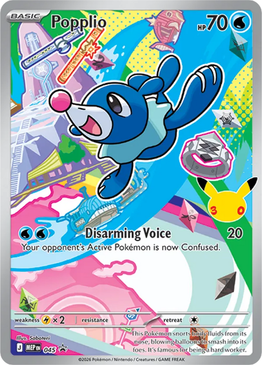 Popplio - 045/71 - holofoil - Mega Evolution Black Star Promos
