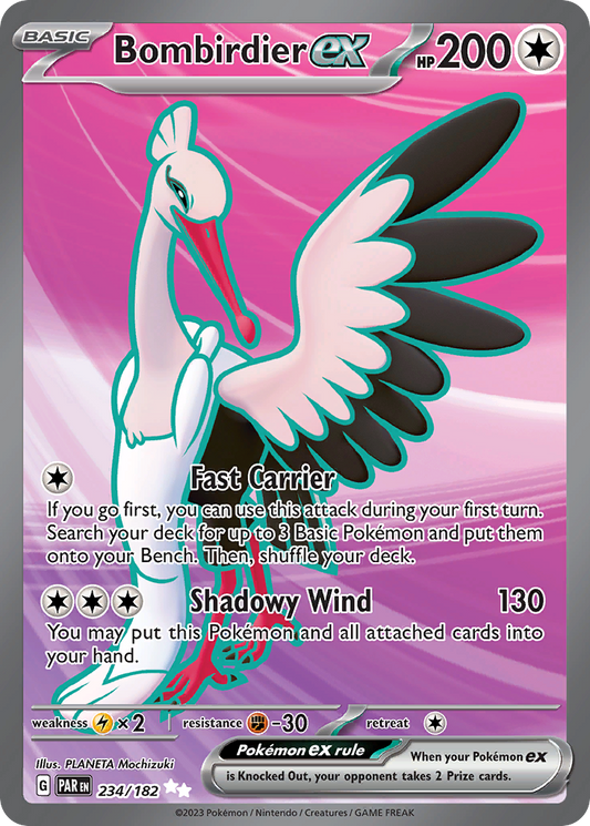Bombirdier ex - 234/182 - holofoil - Paradox Rift