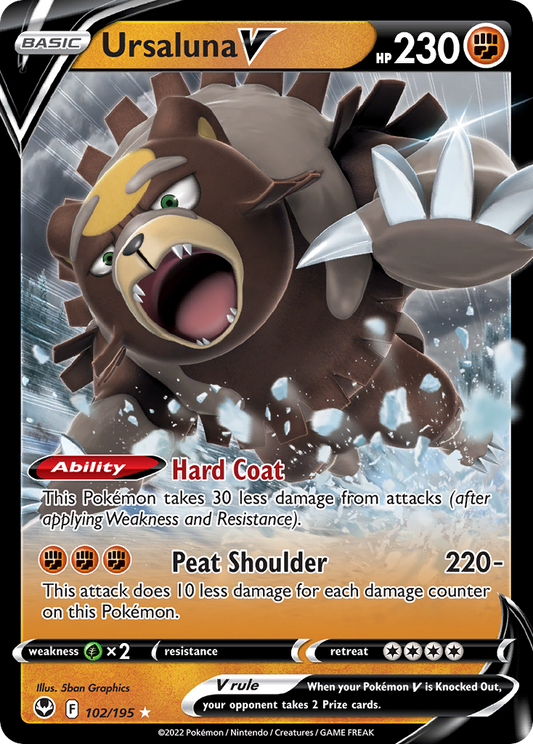 Ursaluna V - 102/195 - holofoil - Silver Tempest