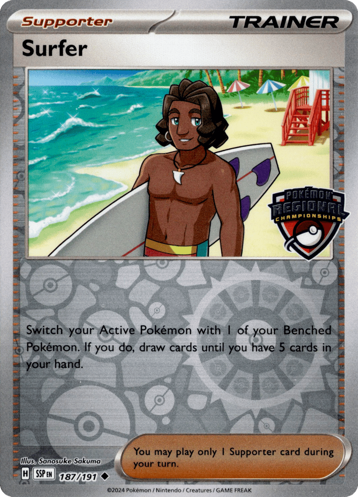 Surfer - 187/191 - regionalChampionshipsStamp - Surging Sparks