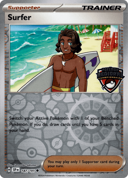 Surfer - 187/191 - regionalChampionshipsStamp - Surging Sparks