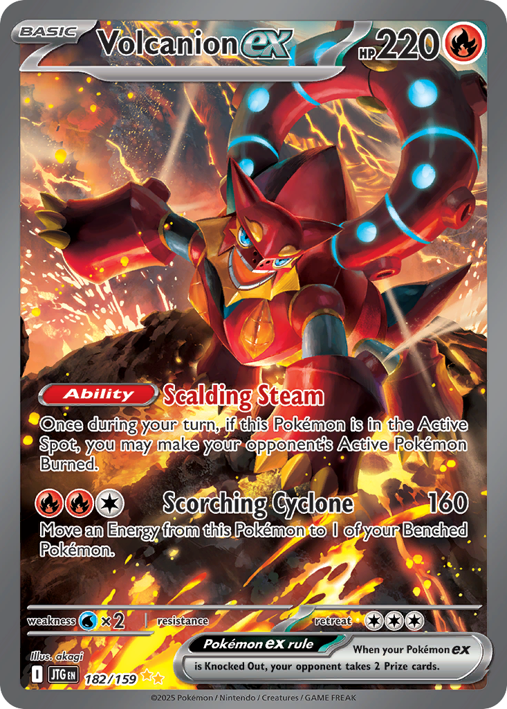 Volcanion ex - 182/159 - holofoil - Journey Together
