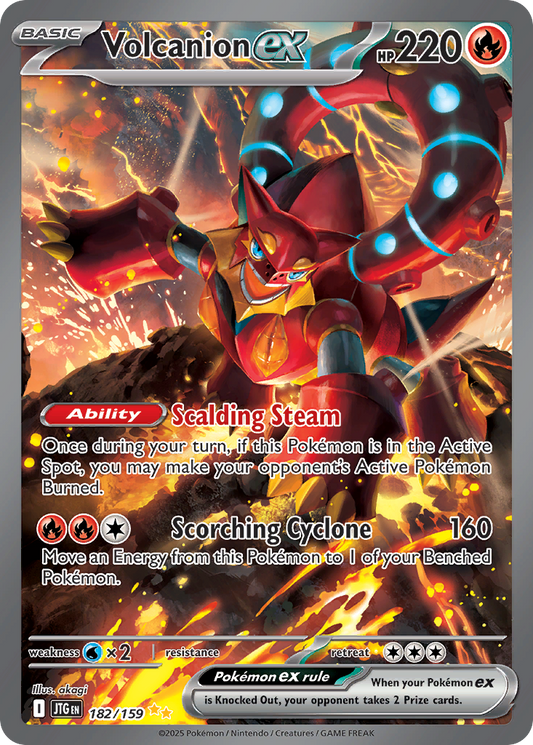 Volcanion ex - 182/159 - holofoil - Journey Together