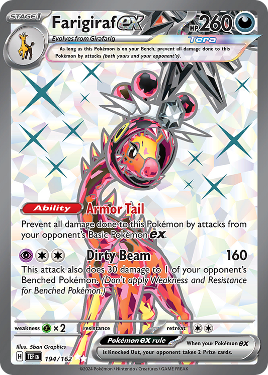 Farigiraf ex - 194/162 - holofoil - Temporal Forces