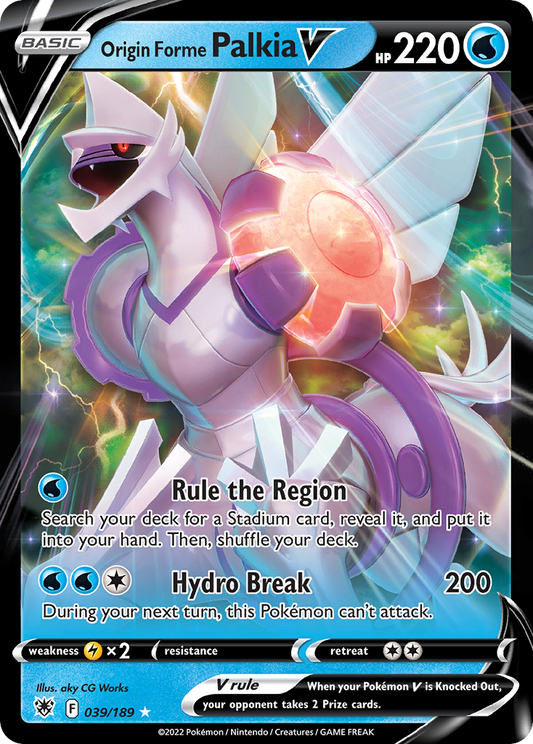 Origin Forme Palkia V - 039/189 - holofoil - Astral Radiance