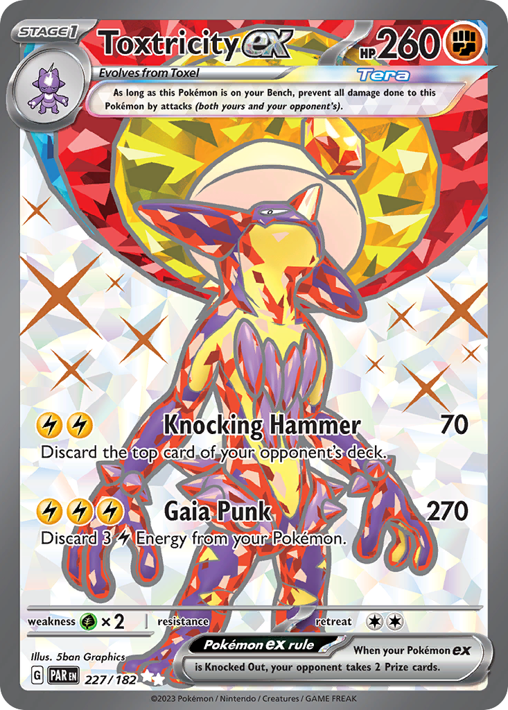 Toxtricity ex - 227/182 - holofoil - Paradox Rift