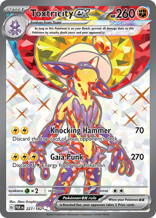 Toxtricity ex - 227/182 - holofoil - Paradox Rift