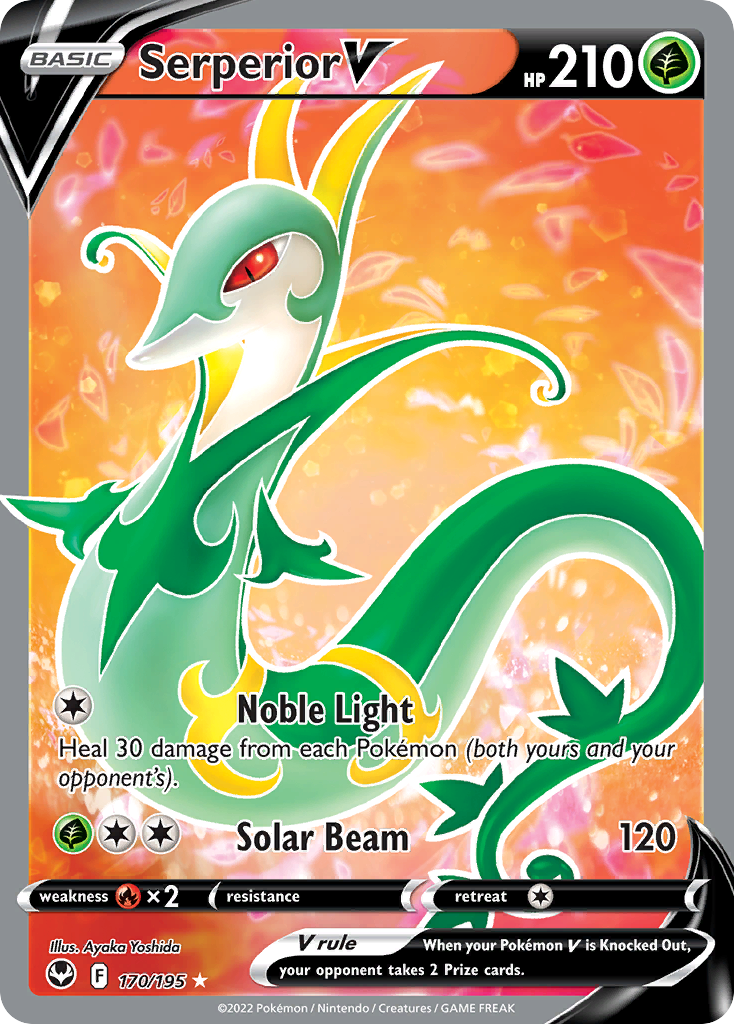 Serperior V - 170/195 - holofoil - Silver Tempest