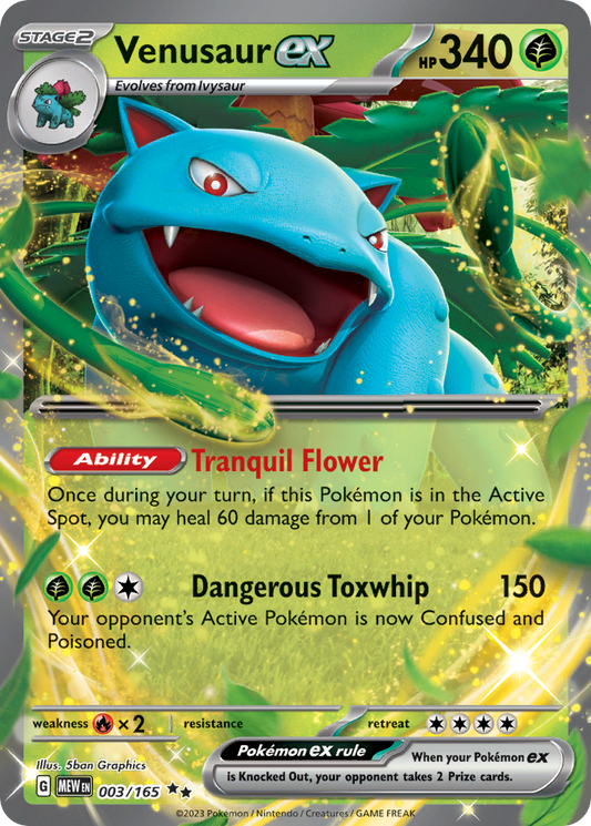 Venusaur ex - 003/165 - holofoil - 151