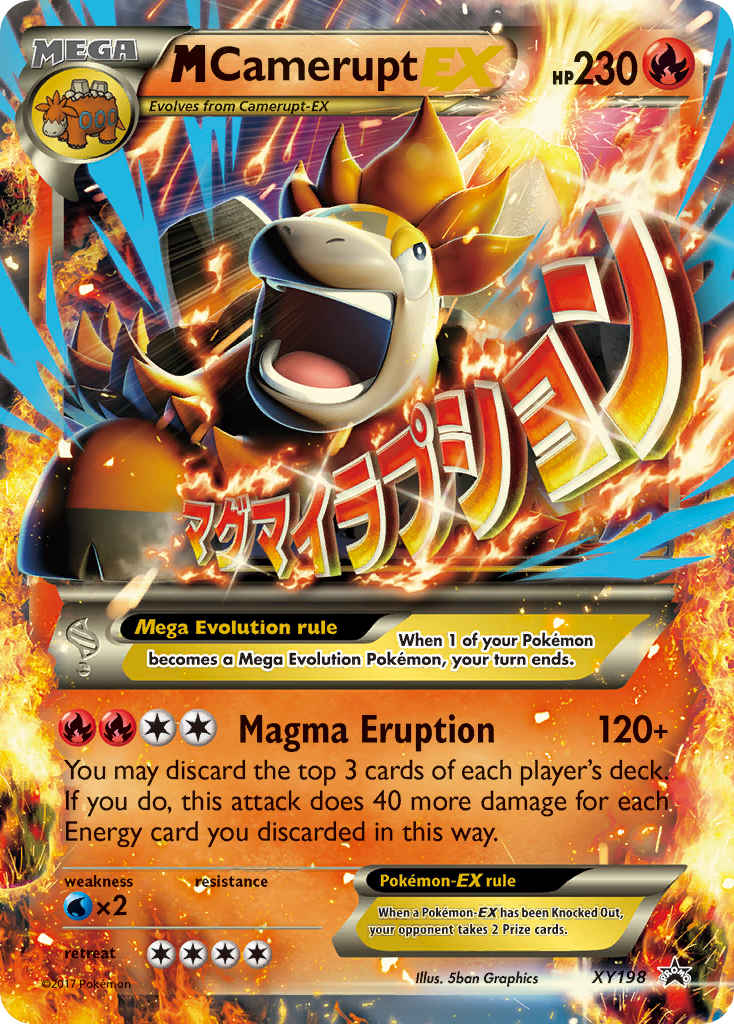 M Camerupt-EX - XY198 - holofoil - XY Black Star Promos