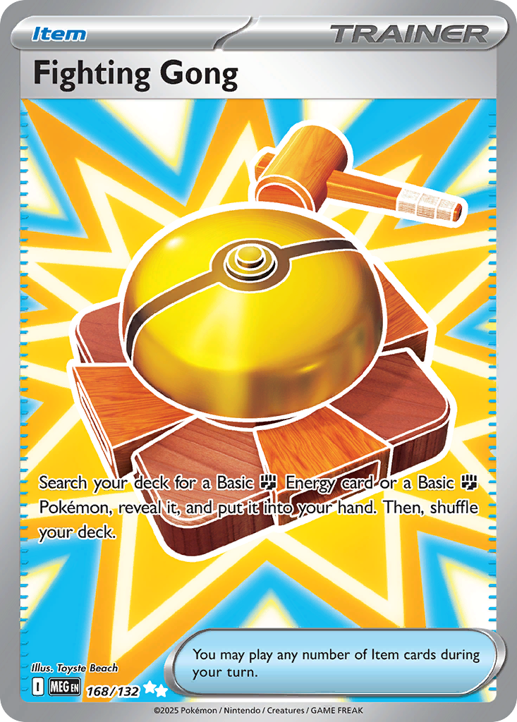 Fighting Gong - 168/132 - holofoil - Mega Evolution