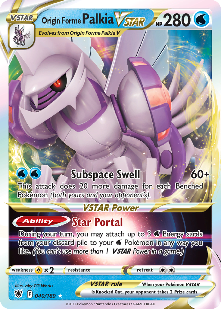Origin Forme Palkia VSTAR - 040/189 - holofoil - Astral Radiance