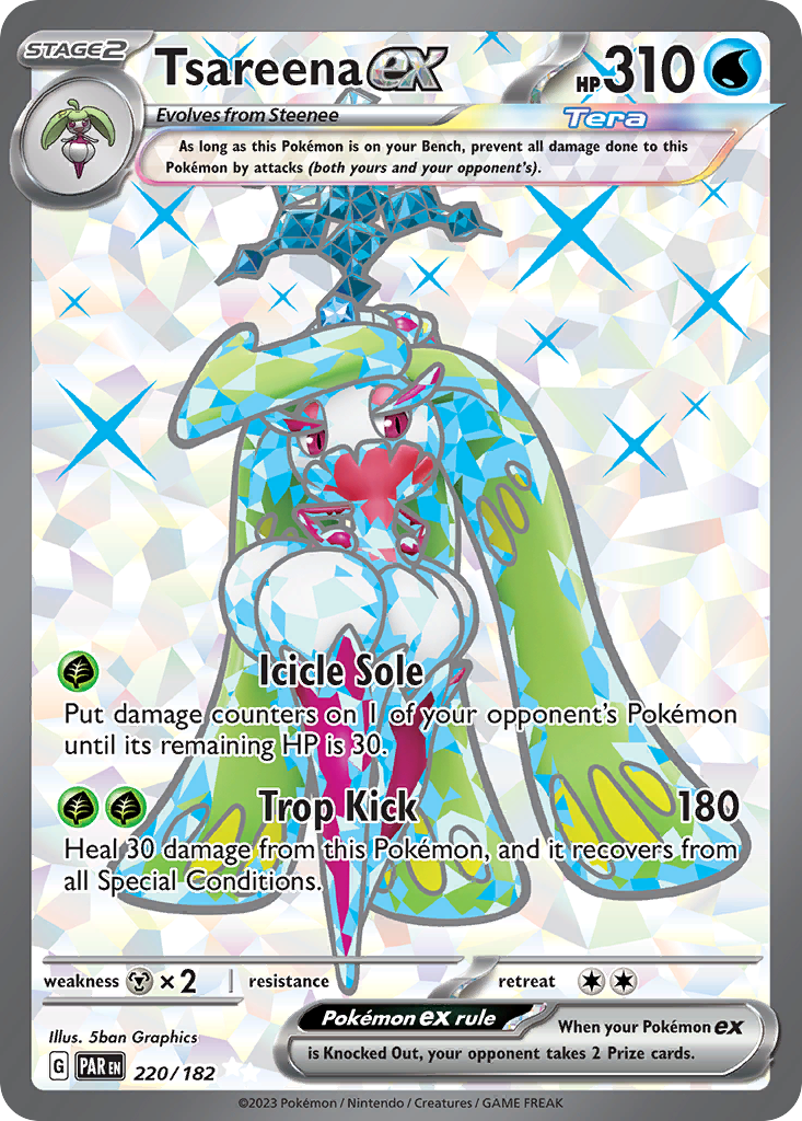 Tsareena ex - 220/182 - holofoil - Paradox Rift